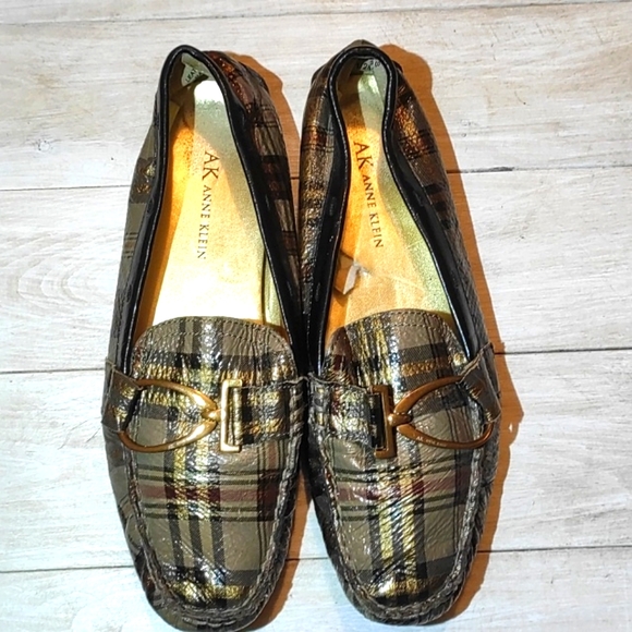 Ak Anne Klein Davis Checker Moccasin 